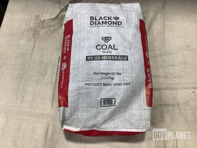 (2) Bags of Black Diamond Abrasive Products Coal Slag
