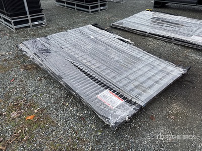 2026 SUNTOP S0720-1 20 ft Wrought Iron Bi-Parting Driveway Gate (Unused)