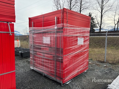 Quantity of (90) 2026 SUNTOP S1822-90 7 ft 6 in x 6 ft Temporary Site Fence (Unused)