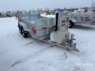 2026 N & N Trailers 12 ft T/A Remolque Ligero de Volteo (Unused)