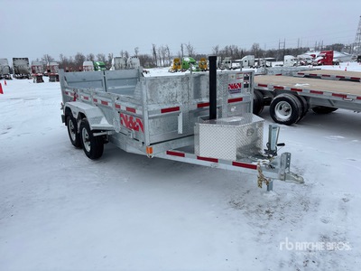 2026 N & N Trailers 12 ft T/A Remolque Ligero de Volteo (Unused)