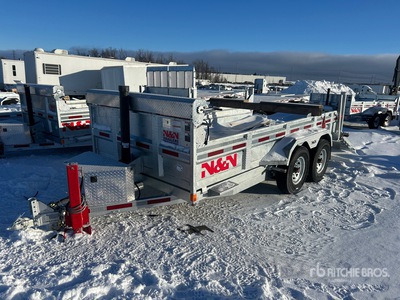 2026 N & N Trailer 14 ft T/A Dump Utility Trailer (Unused)