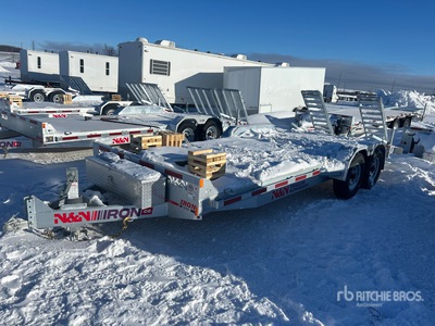 2026 N & N Trailer 20 ft T/A Remolque Portamaquinaria (Unused)