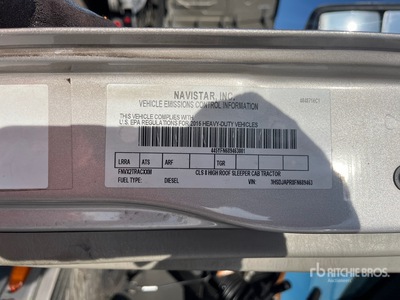 2015 International LF687 6x4 Sleeper Truck Tractor