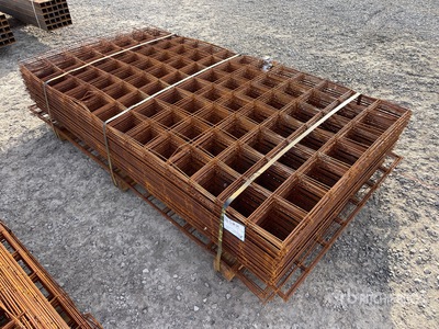 Quantity of (100) 6 in. x 6 in. 42 in. x 84 in. Mesh Sheet Varios. Industrial (Unused)