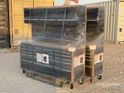 Quantity of (2) 2025 LEAP LT72WB15DRC 1836 mm 15-Drawer Workbench / Tool Cabinet (Unused)