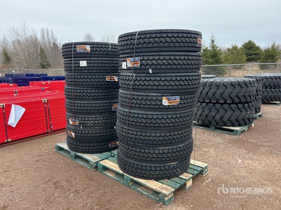 Quantity of (16) Bossway BD525 11R22.5 Tires (Unused)