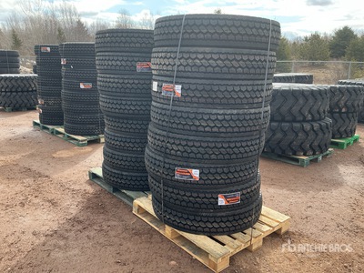 Quantity of (16) Bossway BD525 11R24.5 Drive Banden (Unused)