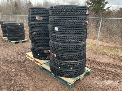 Quantity of (16) Bossway BD525 11R22.5 Drive Banden (Unused)