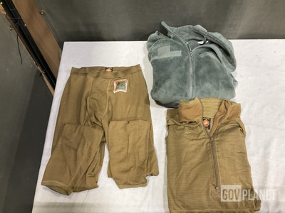 (25) Pairs of Cold Weather Drawers, (8) Cold Weather Shirts & Assorted Items
