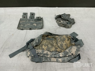(100) M4 Three Mag Pouches, (56) Waist Packs & Assorted Items