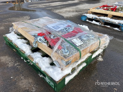 Quantity of (5) 2026 Suihe BC-5400 5400 lb Ratchet Binders & (10) 20 ft Chains Varios, tienda, almacen, consumidor (Unused)