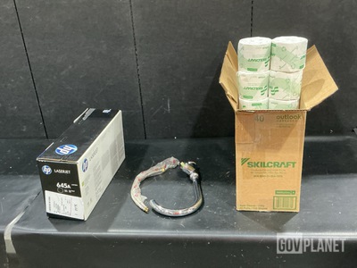 (21) Toner Cartridges, (9) Boxes of Toilet Paper & Assorted Items