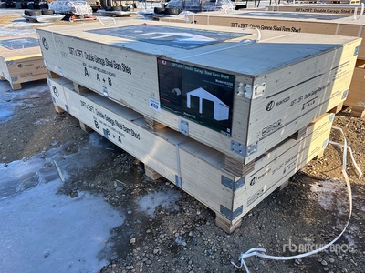 2026 KJ K3325 x Double Garage Metal Barn Shed (Unused)