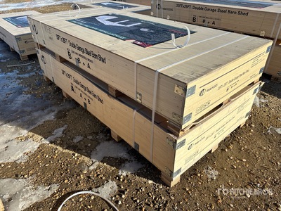 2026 KJ K3325 33 ft x 25 ft Double Metal Garage (Unused)