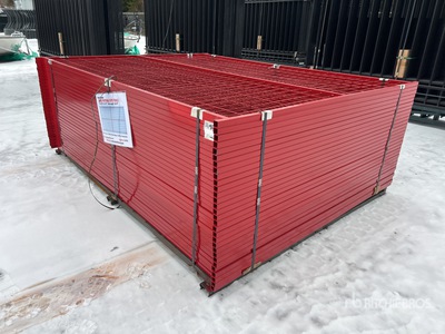 Quantity of (30) Canex 8 ft x 6 ft Powder Coated Temporary Bauzaun (Unused)