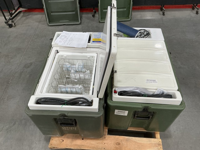 (2) AcuTemp HMC-MIL-1 Mobile Blood Storage & Cooling Refrigerators