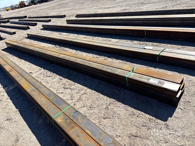 Quantity of (6) 2025 Kit Containers 3 in x 6 in x 113 in Steel Tubing チュービング