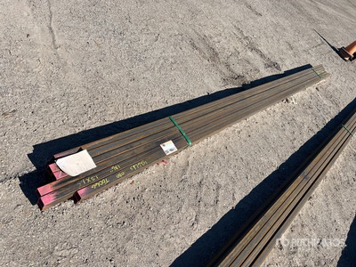 Quantity of (18) 2025 Kit Containers 15 ft 6 in Steel 186 in x 1.5 in x 1.5 in Tubing