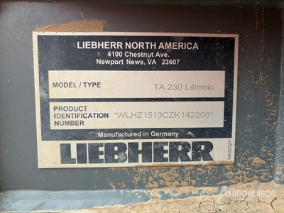 Liebherr TA230 Litronic Articulated Dump Truck