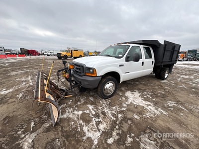 2000 Ford F-450 4x2 Crew Cab Snow Plow Truck