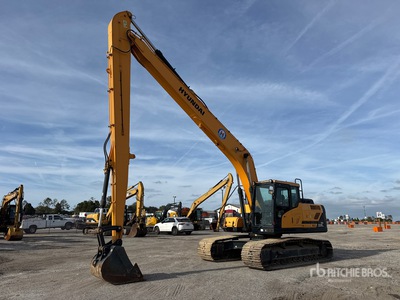 2018 Hyundai HX220 Long Reach Excavatrice sur chenilles