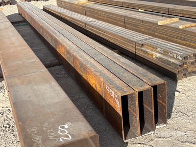 Quantity of (3) 4 in x 12 in x 24 ft 3/16 Rectangle Tubing