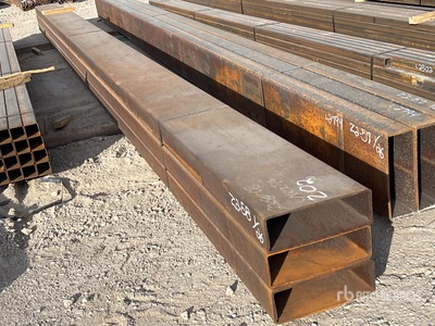 Quantity of (3) 4 in x 12 in x 24 ft 3/16 Rectangle Tubing