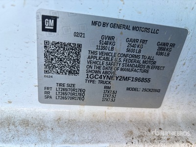 2021 Chevrolet Silverado 2500HD 4x4 Crew Cab Pickup