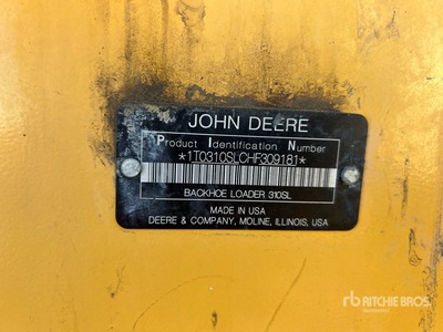2017 John Deere 310SL 4x4 Backhoe Loader