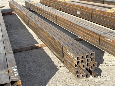 Quantity of (20) 2 in x 2 in x 20 ft 1/4 Square Tubing