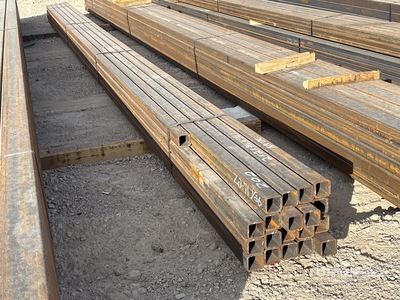 Quantity of (20) 2 in 2 in x 3/16 & 1/4 Mix Square Tubing