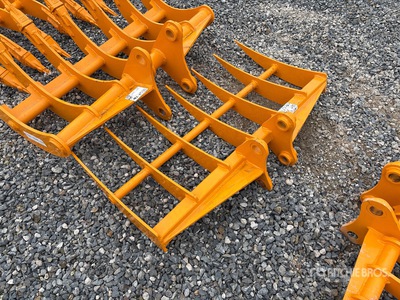 2026 GIYI 46 in Excavator Rake - Fits Cat 303 (Unused)