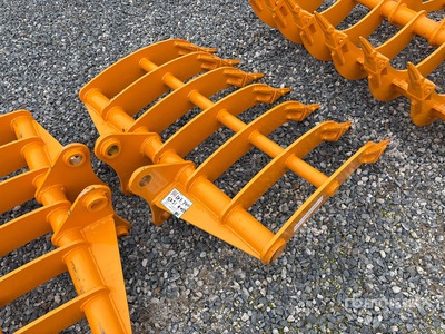 2026 GIYI 44 in Excavator Rake - Fits Cat 305 (Unused)