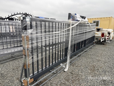 2026 SKLP SK-D6 Wrought Iron Electric Sliding Einfahrtstor (Unused)