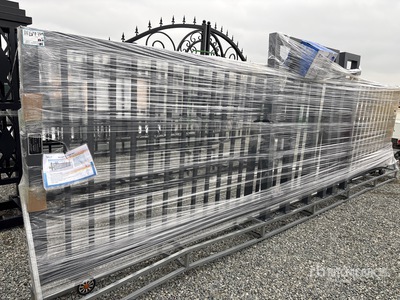 2026 SKLP SK-D6 Wrought Iron Electric Sliding Einfahrtstor (Unused)