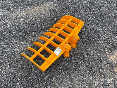 2026 GIYI 37.5 in Excavator Rake - Fits CAT 303 (Unused)