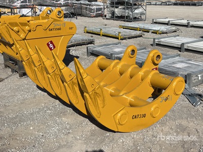 2025 HW RAKE33065 65 in Excavator Rake - Fits Cat 330 (Unused)