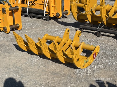 2025 HW RAKE30748 48 in Excavator Rake - Fits Cat 307 (Unused)