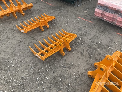 2026 GIYI pro fit to cat 303 Râteau de pelleteuse (Unused)