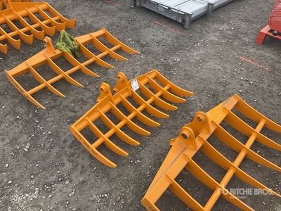 2026 GIYI pro fit to cat 303 Râteau de pelleteuse (Unused)