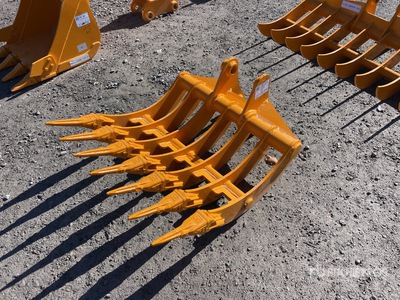 2026 GIYI Fit to cat 305 teeth Excavator Rake (Unused)