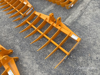 2026 GIYI 48 in Cat 303 Excavator Rake - Fits CAT 303 (Unused)