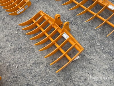 2026 GIYI 38 in Excavator Rake - Fits CAT 303 (Unused)