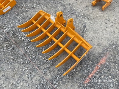 2026 GIYI 38 in Excavator Rake - Fits CAT 303 (Unused)