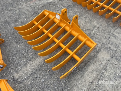 2026 GIYI 45 in Excavator Rake - Fits CAT 307 (Unused)