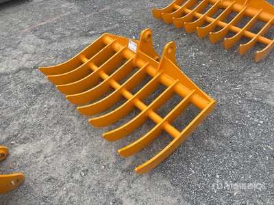 2026 GIYI 45 in Excavator Rake - Fits CAT 307 (Unused)