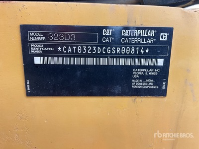 2025 Cat 323D3 Excavadora Hidraulica / Excavadora de Cadenas