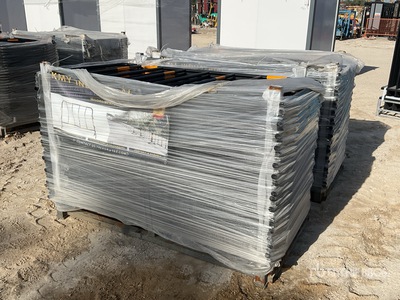 Quantity of (60) KMY Black Galvanized Metal Safety Sperre