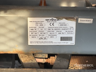 2015 Skyjack SJ9250 Scissor Lift